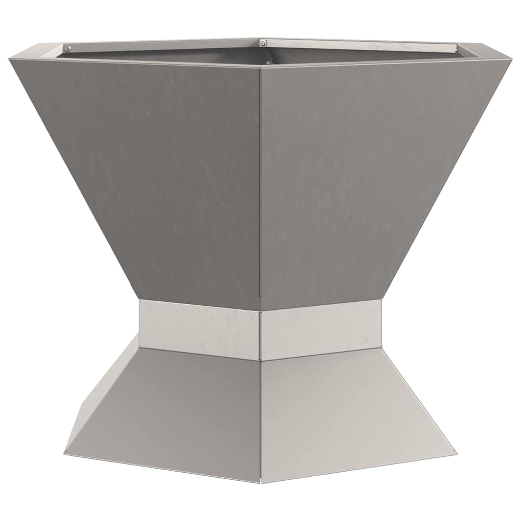 Feuerstelle Braun aus Wetterfeststahl 50 x 50 x 40 cm für Terrasse Garten und Haus, robuste Outdoor Wärme für Zusammenkünfte, passend als Kamin Ofen Deko