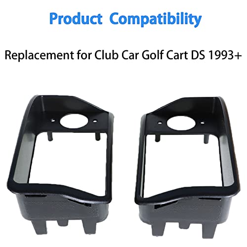 Labwork Passenger & Driver Headlight Bezel Replacement For Club Car Golf Cart Ds 1993-Up 1016880 1016879 #TOP3