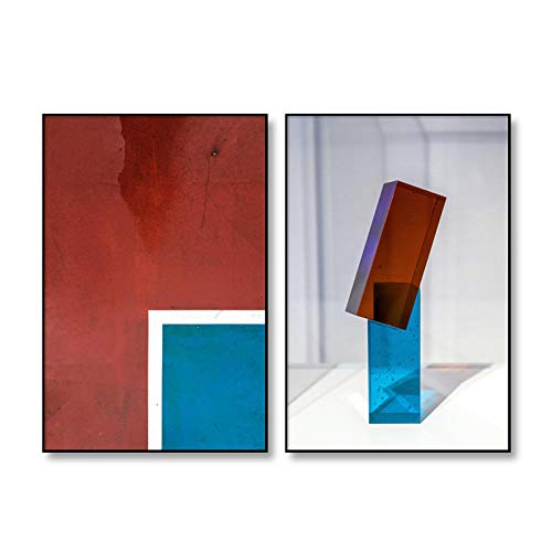 Peintures nordiques abstraite pour habiller un grand mur blanc de salon