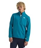The North Face Men's TNF Performance Fleece Quarter Zip Jacket - Lightweight Pullover with Secure Chest Pocket, Dusk Blue, Medium