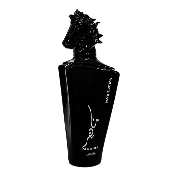Maahir Black Edition for Unisex Eau de Parfum Spray Perfumes, 3.4 Ounce