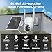 xmartO Wire-Free Solar PTZ Security Camera Set, 10CH 4K Expandable WiFi 6 NVR with 6 * 4MP 2K Wireless Outdoor CAM, AI Auto Tracking, All-Weather Solar Charging, 120-Day Local Storage, No Monthly Fee