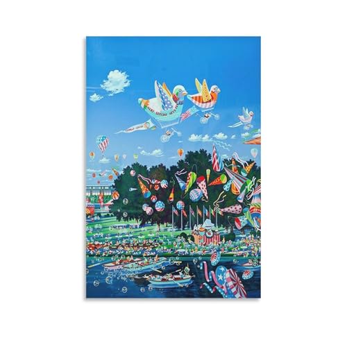 �q���E���}�K�^ �L���ȊG�� �A�[�g�|�X�^�[ (16) �|�X�^�[ ���� �G �L�����o�X �Q�� ��� �A�[�g�p�l��16x24inch(40x60cm)