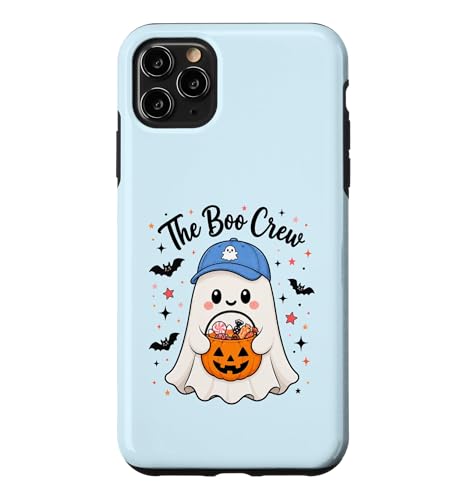 Funny Boo Crew Dad Ghost �x�[�X�{�[���L���b�v �n���E�B�� �t�@�~���[ �X�}�z�P�[�X iPhone 11 Pro Max �p