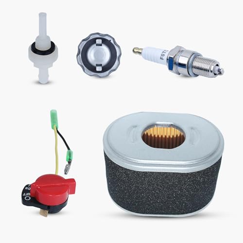 HAISHINE Filtro de Aire Tapa del Tanque de Combustible Interruptor de Filtro de unión Kit de Ajuste para Honda GX160 GX200 GX 160 200 5.5HP 6.5HP Generador de Motor de Gasolina