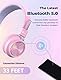 iClever 2 Pack Bluetooth Kinder Kopfhörer, Bunte Lichter LED, 94dB Lautstärkebegrenzung, Faltbare, Einstellbar, Kabellos und Kabel, Eingebautes Mikrofon für Schule