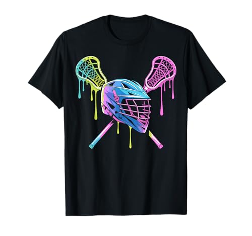 Lacrosse Drip Lax Helmet Ice Cream LAX Sticks girls woman T-Shirt