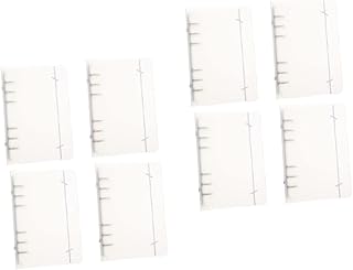 VILLCASE 8 Peças Capa Protetora A5 Fichário De Diário Recarregável Capa De Fichário A5 Protetor De Livro De Plástico Protetor De Diário Fichário De Livro Fichário Planejador Pessoal