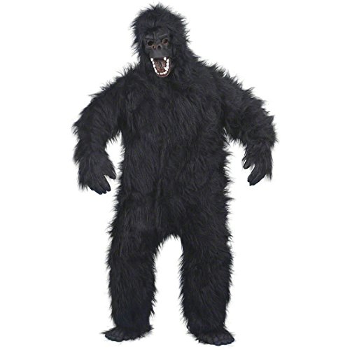 NET TOYS Costume Gorille Noir Max. 180 cm - Costume de Singe - Costume de Gorille - Costume intégral - Singe - Costume de Singe