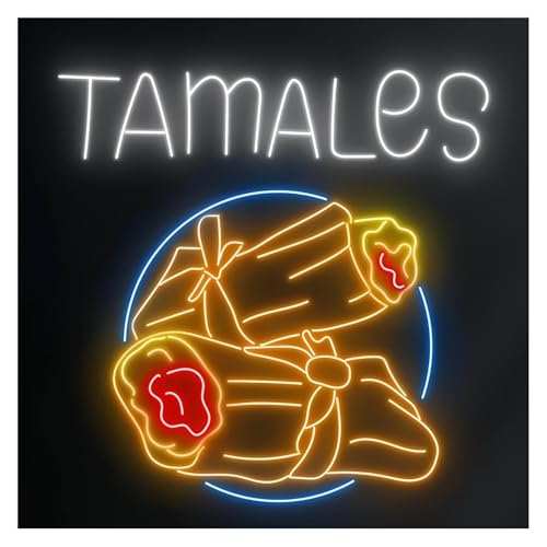 Lampe enseigne au néon Tamales 70cm pour illuminer les salles sombres de resto