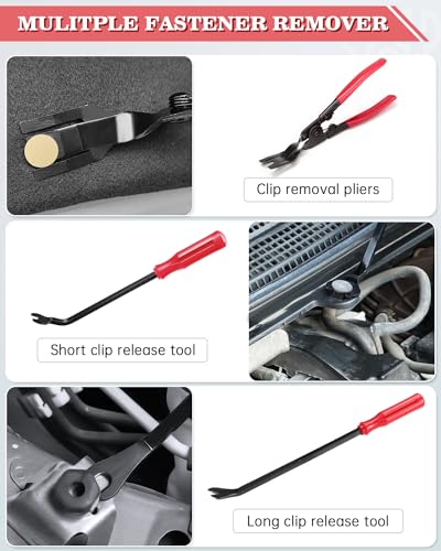 image for Poraxy 19Pcs Trim Removal Tool,Car Panel Door Audio Trim Removal Tool 