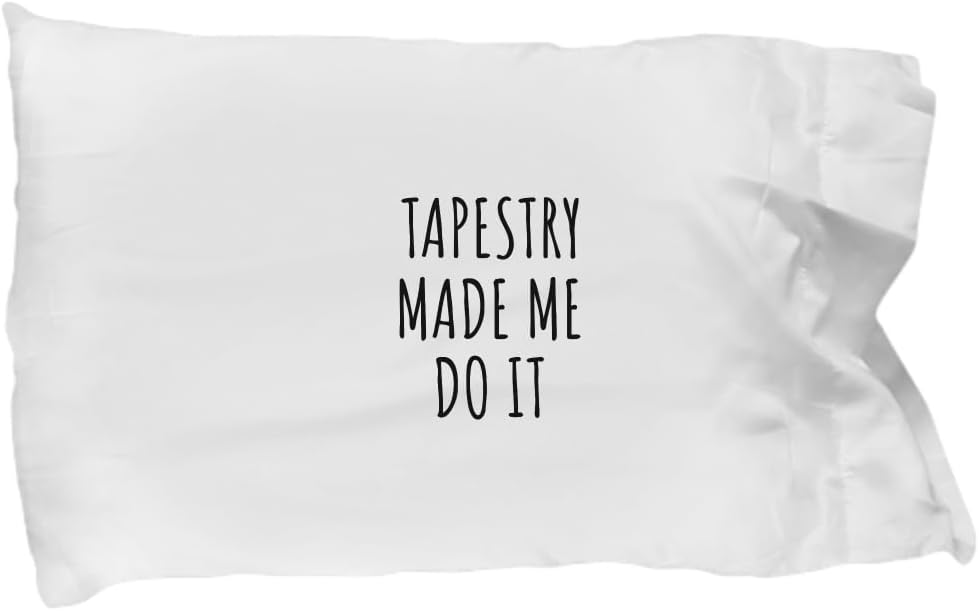 EzGift Funny Tapestry Pillowcase Made Me Do It Gift Idea for Hobby Lover Present Quote Fan Gag Fanatic Joke Pillow Cover Case 20x30