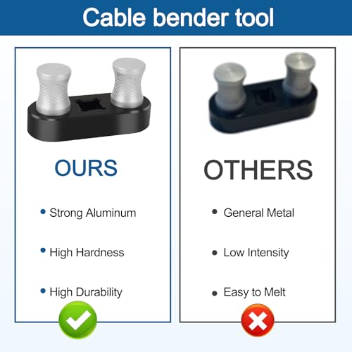 Cable Bender Tool Electrical, Wire Bender Tool for Most Wires, Maximum Bending Up to 500 MCM, Wire Bender Cable Bender Connects to 1/2\" Ratchet