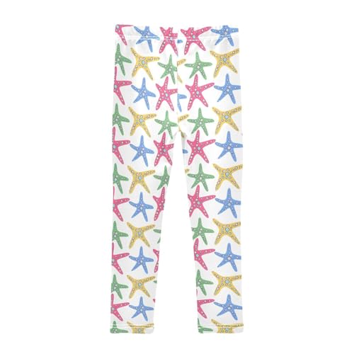 Girls Leggings Size 4T Starfish Spots Stretchy Tights Girl Clothes Comfortable Pants for Workout School2