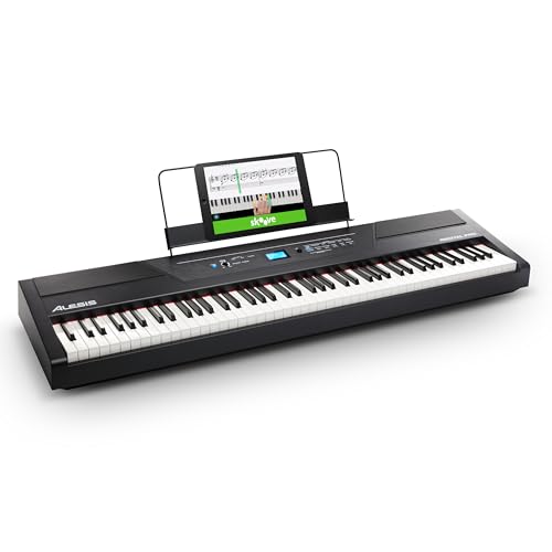 Alesis Recital Pro - 88 Key Digital Piano Keyboard with Hammer Action Weighted Keys, 2x20W Speakers,...