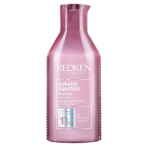 REDKEN | Volume Injection, Shampoo, For Flat/Fine Hair, Citric Acid, Adds Lift & Volume, 300 ml