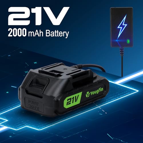 image for Yougfin Cordless Car Buffer Polisher, 6 Inch Portable Polishing Waxer 