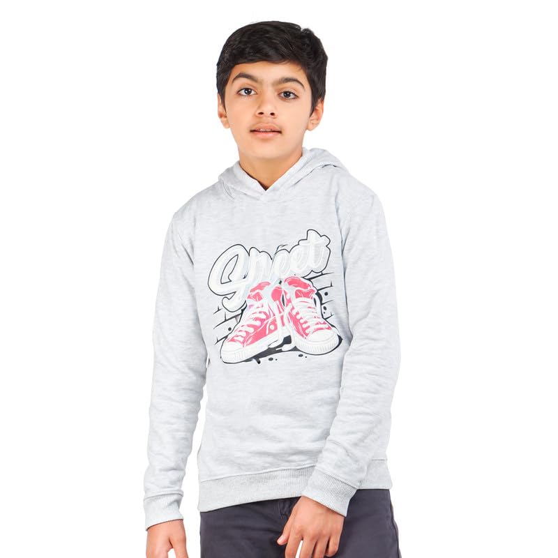 Image of Real Basics Boys Cotton Hooded Sweatshirt(Pack of 1)