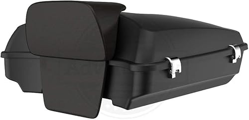 Miniatura 5 de Moto Onfire US Stock Denim/negro mate, paquete turístico de maquinilla de afeitar, montaje Tour Pak desmontable para 2009-2020, H-D Touring, Street