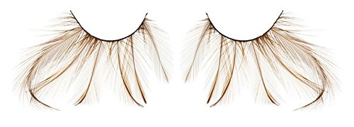 Zinkcolor Brown Feather False Eyelashes F149 Dance Halloween Costume