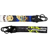 Gearcatweel 1Pack Jdm Key Tag Keychain Anime Motorcycle Keychain Strap Nylon Keychain Tag for Car Motorcycles,Scooters Key AccessoriesKEO-12