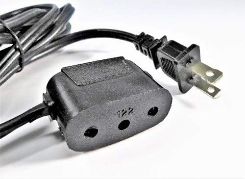 ID: 122. New Generic Single Lead Power Cord, Compatible w/Singer 201, 206, 301, 306, 319, 401 +, 27, 15-91, 15-88 Sewing Machine Foot Controller