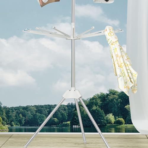 Étendoir à linge pliable pour petits espaces de séchage avec fixations - 7