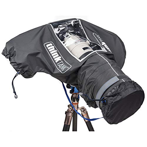 Think Tank Photo Hydrophobia DM 300-600 V3 Camera Rain Cover for DSLR and Sony Alpha Series Full-Frame mirrorless Cameras with Lenses ranging from 300mm-600mm f/2.8