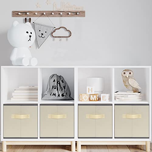 Asxsonn Extra Large Fabric Storage Bins, Foldable Storage Baskets For Shelves 6 Pack, Closet Storage Bins With Handles, Storage Baskets For Closet Home Office Nursery (Beige, 15.75"X11.8"X10.2") #TOP1