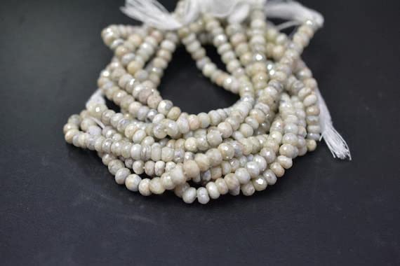 Perles Mystic Silverite LKBEADS naturelles 6-7mm fil 14 inch pour création bijoux