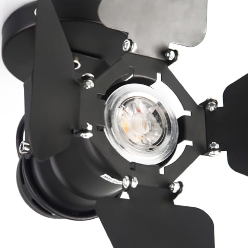 Spot à LED Plafonniers GU10 mini loft industriel rétro noir pour éclairage de comptoir