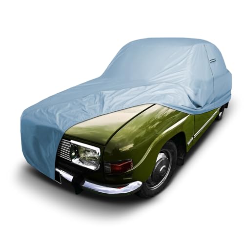 Image of iCarCover Premium Car Cover for 1961-1974 Saab 96 Heavy Duty Waterproof All-Weather Automobiles Custom Fit Indoor Outdoor UV Snow Protection Covers with Straps and Bag