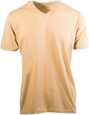 Galaxy by Harvic Men Solid Basic Plain Short Sleeve V-Neck Tees