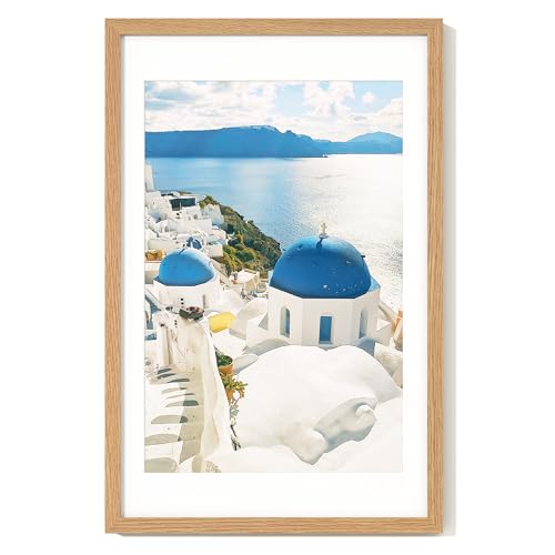 Axeman 14x22 Frame, Solid Oak Wood Tempered Glass, Oak