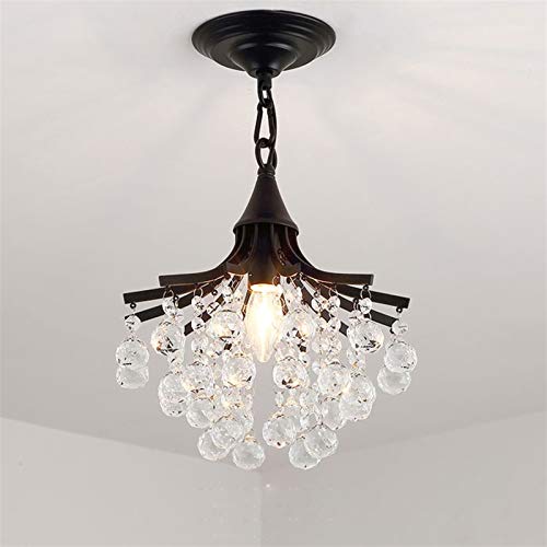 Lustre en cristal de plafond avec lampes brillantes salon chambre