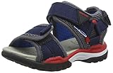 geox sandalen Leinwand Geox Jungen J BOREALIS BOY C, Blau (Navy/Red C0735), 28 EU