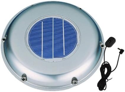 Solatron Stainless Steel Solar Vent/Fan with Rechargeable Battery and Remote Power Switch for Boat, RV and More