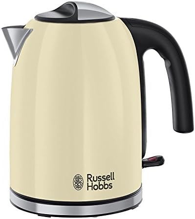 Russell Hobbs 20415 Stainless Steel Electric Kettle, 1.7 Litre, Cream