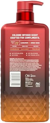 Old Spice Body Wash for Men, The Spice Alchemist Collection, 24/7 Cologne Infused Hydration, No Trade Off Formula, Free of Phthalates Silicones & Dyes, Cardamom + Amber Wood Scent, 20 oz — view 15
