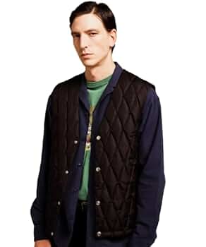 Schott ブラウン ダウンベスト 中古・古着通販】Schott (ショット) ラムレザーリバーシブル