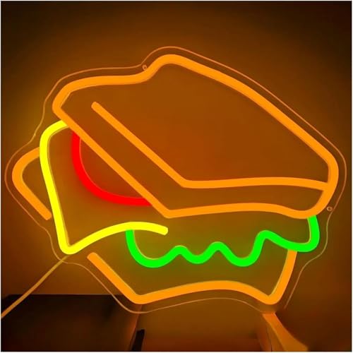 Déco murale cuisine avec la lampe néon sandwich LED - 4