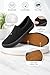 Emma Shoes Low-Top Slip Ons Women's Fashion Sneakers Casual Canvas Sneakers for Women Comfortable Flats Breathable Padded Insole Slip on Sneakers Women Low Slip on Shoes, All Black, 8.5