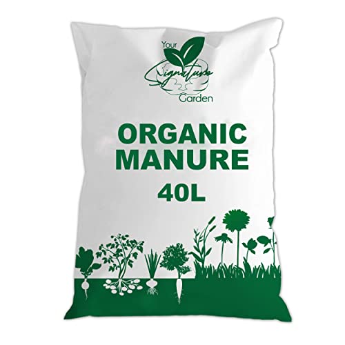 Laeto Your Signature Garden Organic Manure, High Fertile Natural Addition To Any Soil. Enriched With Added Nutrients To Improve Tired Soils. (Manure, 40 Litre)