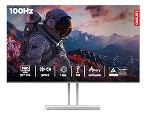 Lenovo L27i-4A, 27 inch (68.5cm), IPS, FHD 1920x1080, 100Hz, Cloud Grey, 1ms, FreeSync, 99% sRGB, 3Wx2 Speakers, Smart Display Customization Artery, 2X HDMI 1.4, VGA, Tilt Monitor