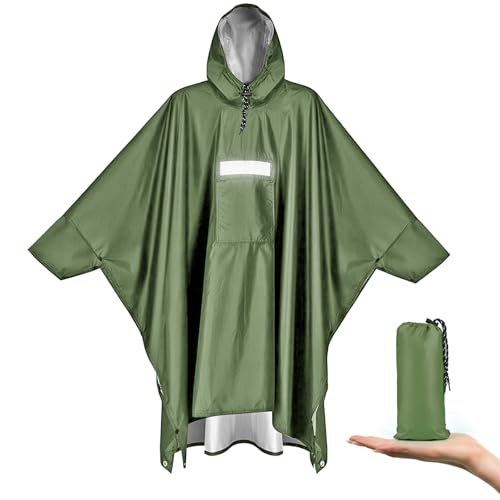 Vankarr Regenponcho Wasserdichter Leichter Regencape mit Kapuze Taschen Reflexstreifen Atmungsaktiv Regenjacke Fahrrad Herren Regenmantel Damen mit Belüftet Regen Poncho Freien Camping Wandern Vankarr Regenponcho Wasserdichter Leichter Regencape mit Kapuze Taschen Reflexstreifen Atmungsaktiv Regenjacke Fahrrad Herren Regenmantel Damen mit Belüftet Regen Poncho Freien Camping Wandern