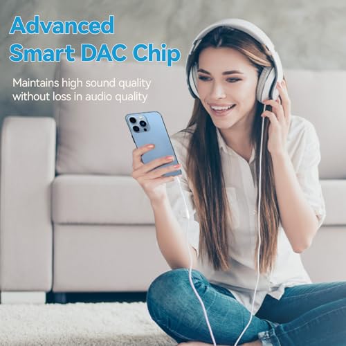 QimKero USB Type C to 3.5mm Female Headphone Jack Adapter (2-Pack), USB C to Aux Audio Dongle Cable Cord for iPhone 15/15 Pro Max/15 Plus/, iPad Pro MacBook Pixel XL Samsung Galaxy S20 S21