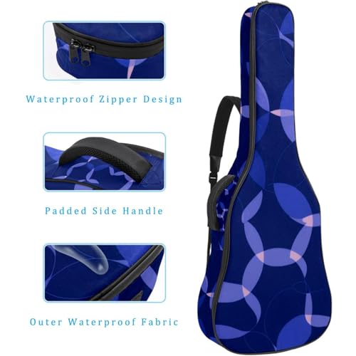 Housse guitare acoustique antichoc et imperméable à compartiments - 4