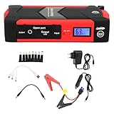 Torvex Starthilfe, 12 V 26000 mAh Auto-Starthilfe, Notstrombank, USB-Ladegerät mit LCD-Digitalanzeige, Rot
