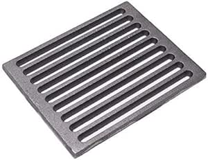 Grille en fonte Grille de Cuisson en Fonte Rectangulaire Grille émaillée Noir 60 x 40 cm | Leroy