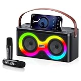 Karaoke Machine for Adults & Kids,Karaoke Speaker with 2 Karaoke Microphone,Portable Karaoke Machine with PA System Support TWS/AUX/USB/REC/TF Card for Family Party